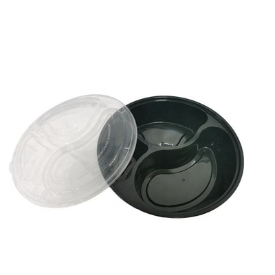 Thân thiện với môi trường Hộp Bento tròn dùng một lần bằng nhựa và Microwavable