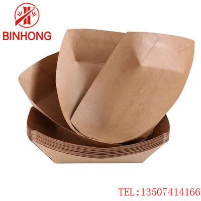 Giấy kraft Hộp đựng giấy dùng một lần cho thuyền 125mm