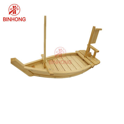 Moso Bamboo Màu tự nhiên Bát thuyền gỗ 15 ''