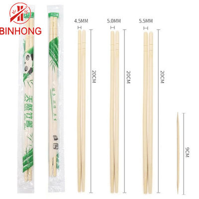 Màu thiên nhiên tròn Đũa tre dùng một lần 18cm
