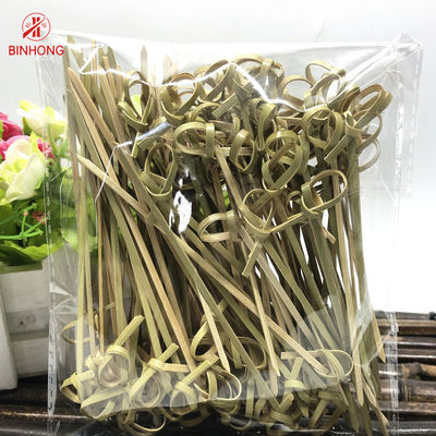 Logo tùy chỉnh dùng một lần Xiên nút tre 2,5mm