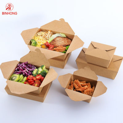 Đóng gói Giấy UV tại chỗ Hộp mang đi dùng một lần cho nhà hàng