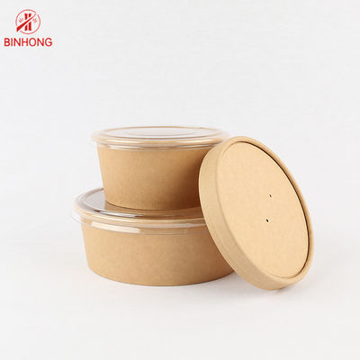 Hộp giấy thực phẩm mang đi một bức tường có thể phân hủy sinh học 1200ml