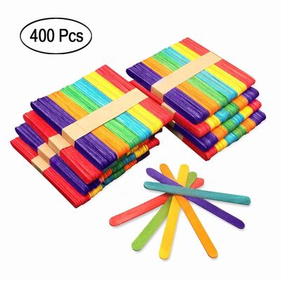 Poplar 4,5Inch Coloured Popsicle Sticks cho đồ thủ công tự làm