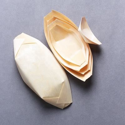 Màu thiên nhiên dùng một lần Khay bếp bằng gỗ 24,5 * 11,5cm
