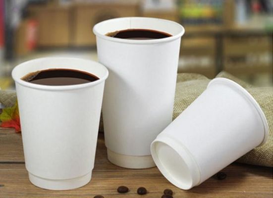 ISO9001 Giấy Kraft hai lớp Cốc uống cà phê 16oz cho quán cà phê