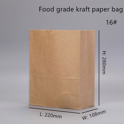 Túi bánh Kraft nâu dùng một lần có đáy vuông