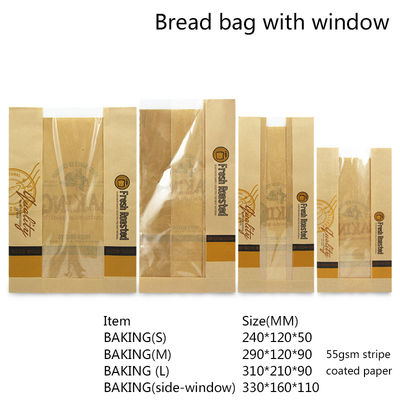 Túi giấy PE tráng bánh mì 50gsm dùng một lần