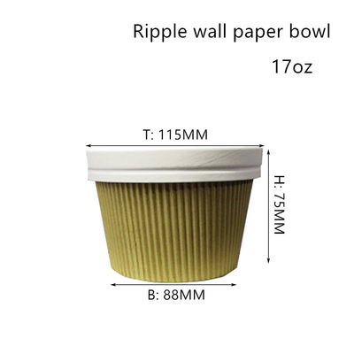 Tô thực phẩm nhiệt tường Ripple 350ml 520ml 720ml