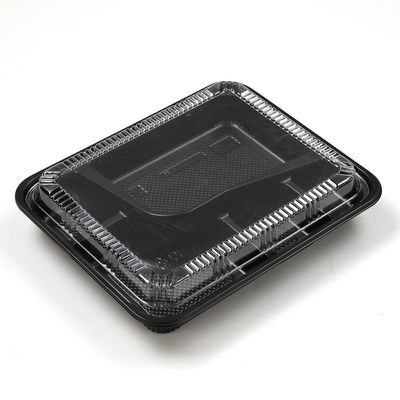 Thực phẩm cấp PP Hộp đựng Takeaway dùng một lần Hình chữ nhật trong suốt