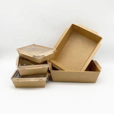 Hộp đựng giấy dùng một lần không thấm dầu mỡ để mang thức ăn nhanh đi xa