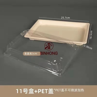 Hộp giấy Sushi Takeaway có thể phân hủy sinh học Thân thiện với môi trường