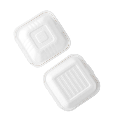 Tái chế Take To Go Bã mía Phân hủy sinh học Hộp Take Away Dùng một lần
