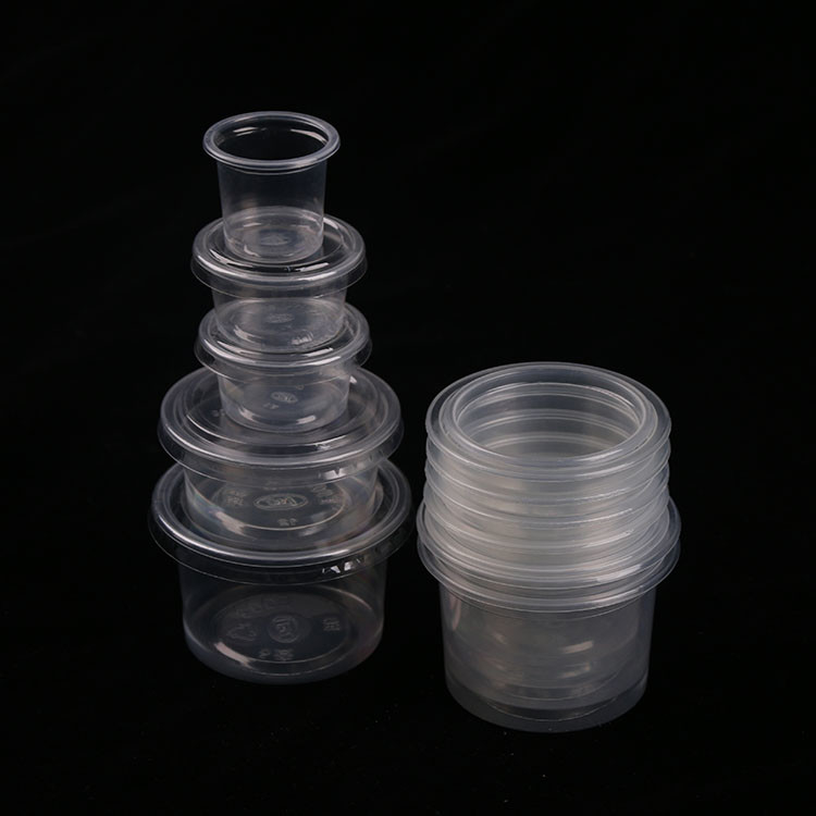 Nắp đậy Ly nhựa chia phần Jello Shot Cups để lấy mẫu nước sốt Snack