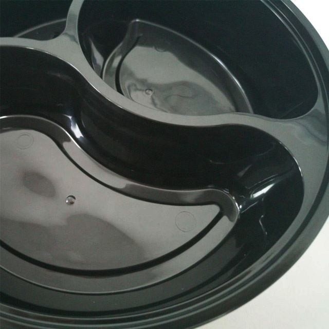 Thân thiện với môi trường Hộp Bento tròn dùng một lần bằng nhựa và Microwavable