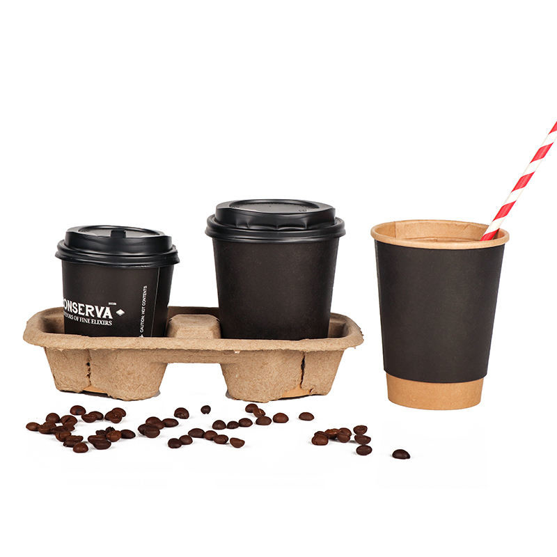 Cốc cà phê giấy dùng một lần được in tùy chỉnh 4oz 8oz 12oz