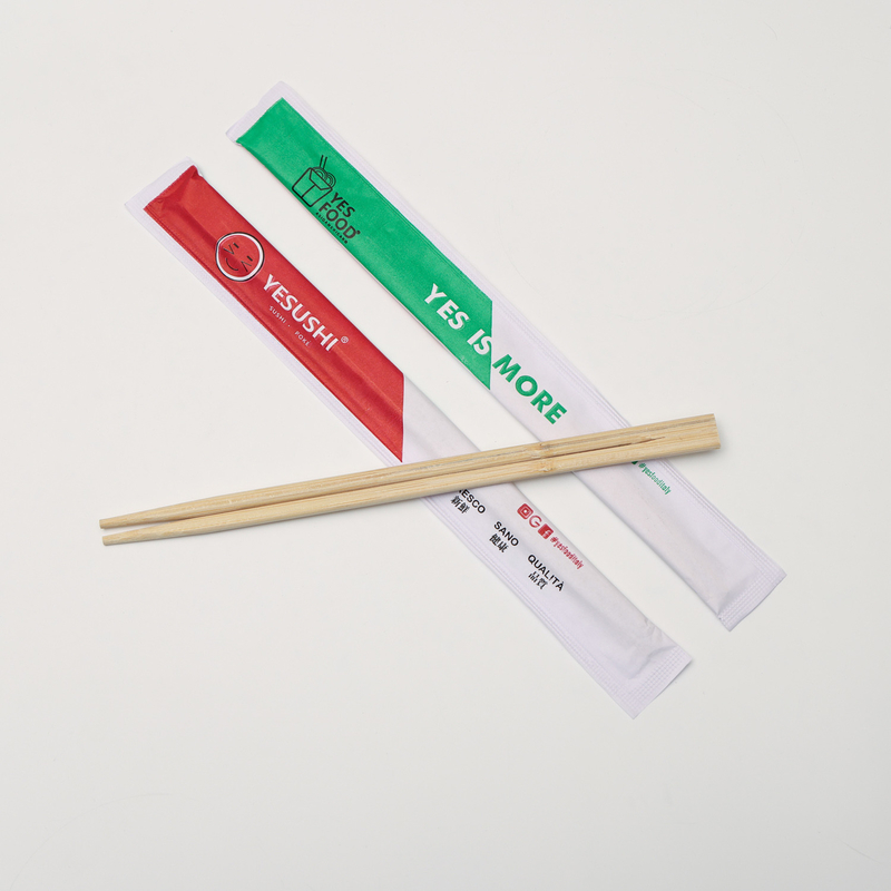Xử lý môi trường Natural Bamboo Chopsticks Sushi chopsticks với gói giấy đầy đủ giấy đôi chopsticks