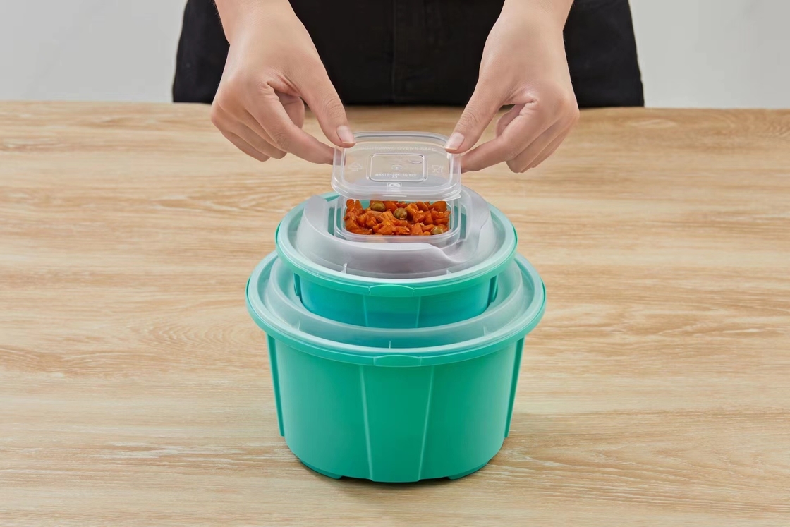 Sản phẩm bán buôn 318-1288ml Pp nhựa tròn dùng một lần mang theo bát súp thực phẩm với nắp