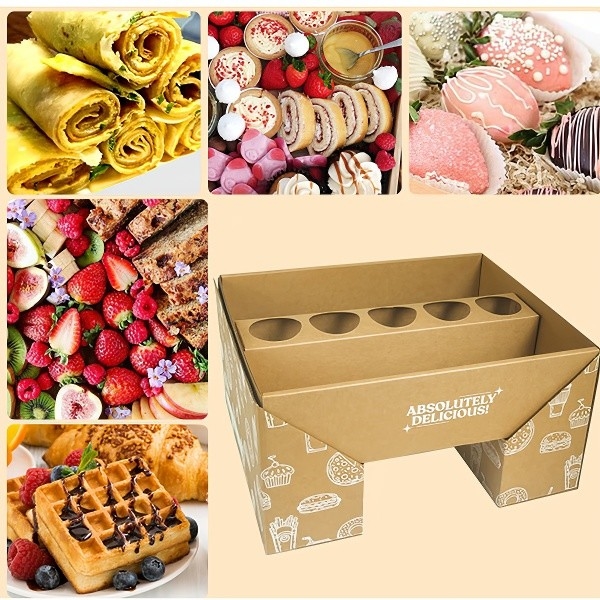 Hộp thực phẩm giấy kraft dùng một lần,hộp dã ngoại ; Hộp mang đi cho nhà hàng, hộp thức ăn nhanh