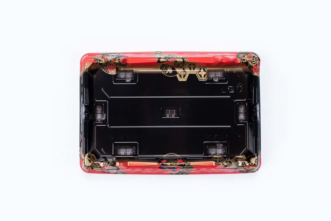 Thang sushi với nắp trong suốt dùng một lần Bento Lunch Sushi Box Takeaway Food Packing Box