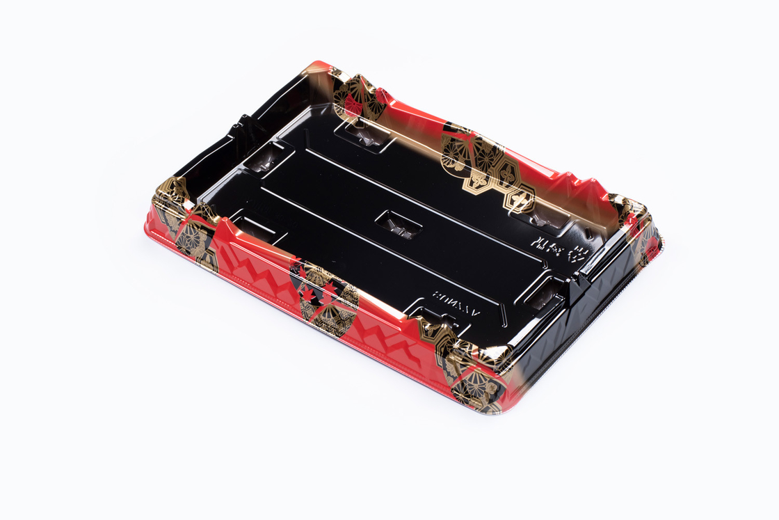 Thang sushi với nắp trong suốt dùng một lần Bento Lunch Sushi Box Takeaway Food Packing Box