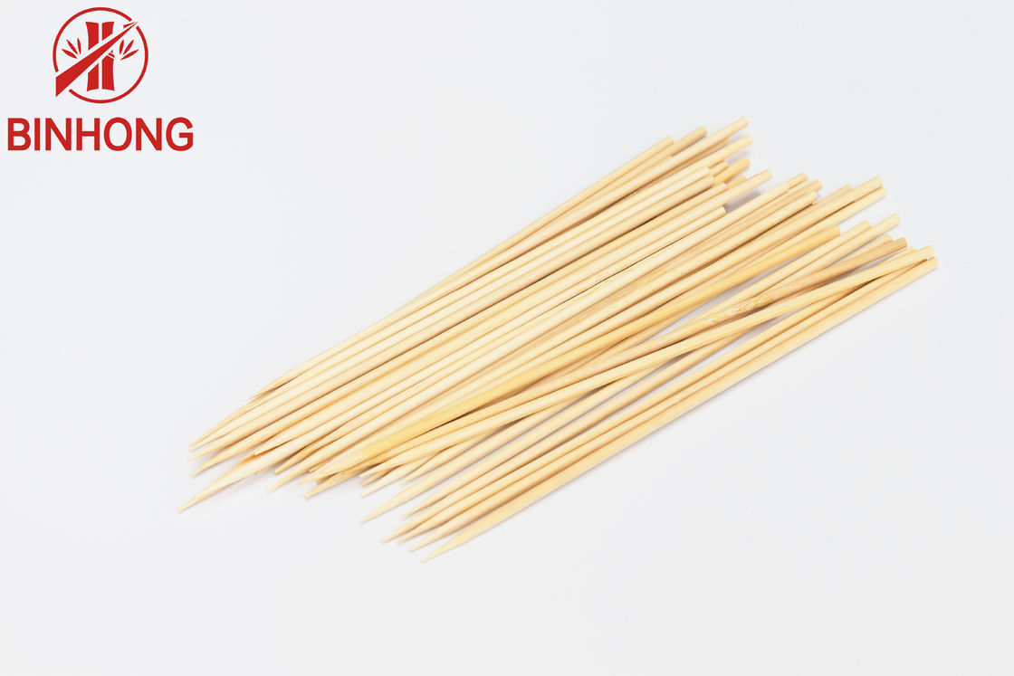Chịu nhiệt Hình dạng tròn dùng một lần 30cm Xiên tre