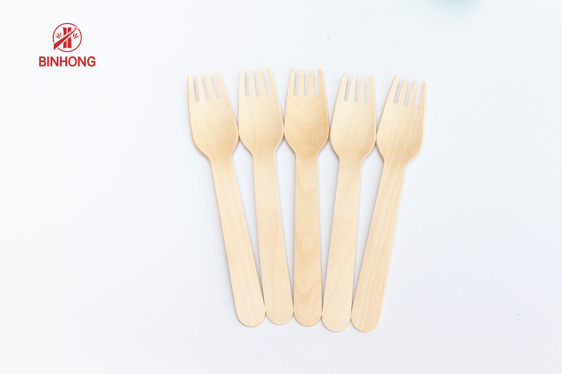 Natural Birch Wood Spoon Nĩa Dao Dao dùng một lần có thể phân hủy sinh học Số lượng lớn