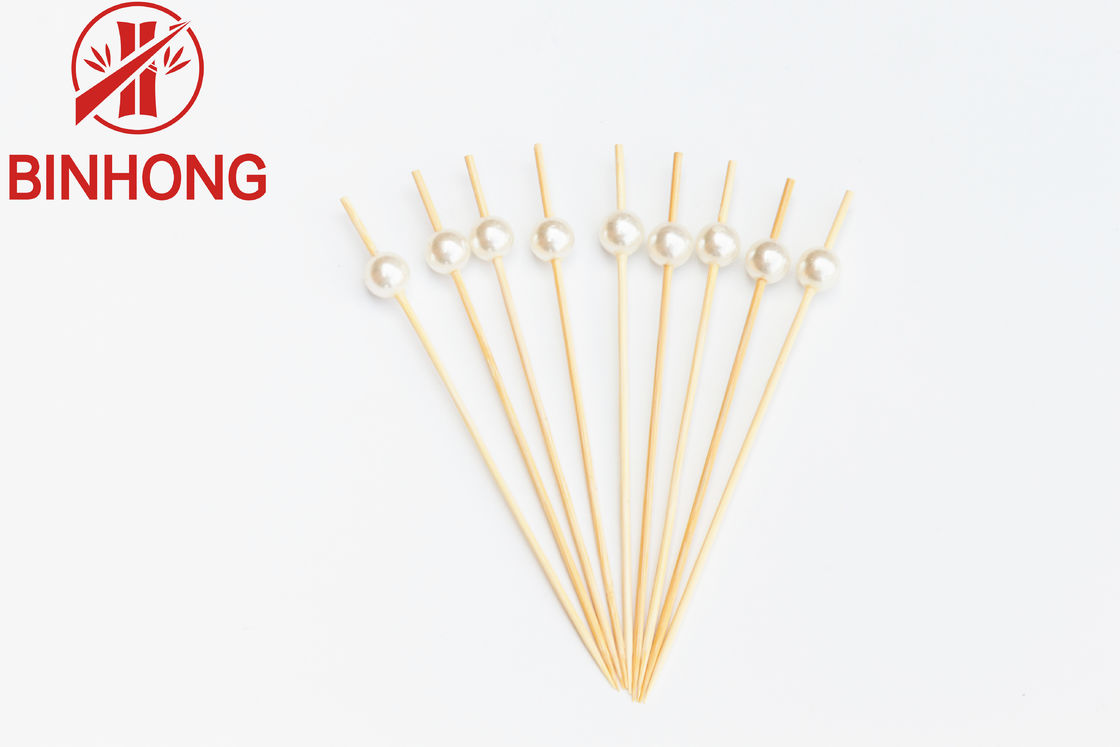 Có thể tùy chỉnh 0,065kg 12CM xiên thực phẩm bằng gỗ cho