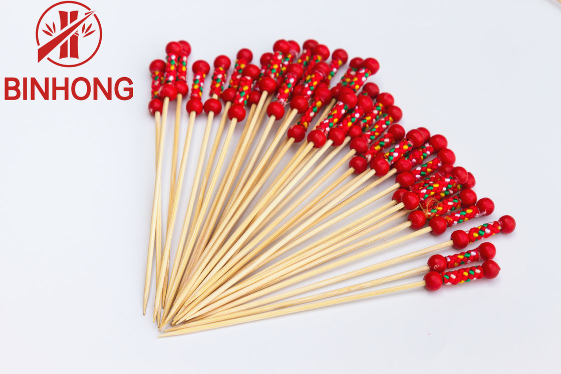 Trang trí tiệc 8cm Gậy thức ăn bằng tre cho đồ uống khai vị