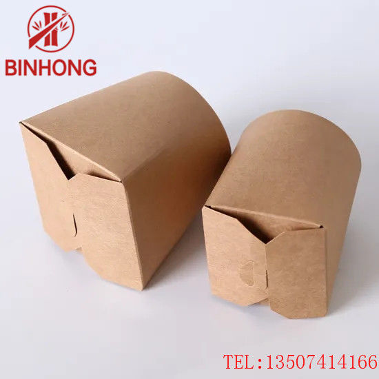 Hộp giấy tái chế xếp chồng 45oz Kraft Takeaway