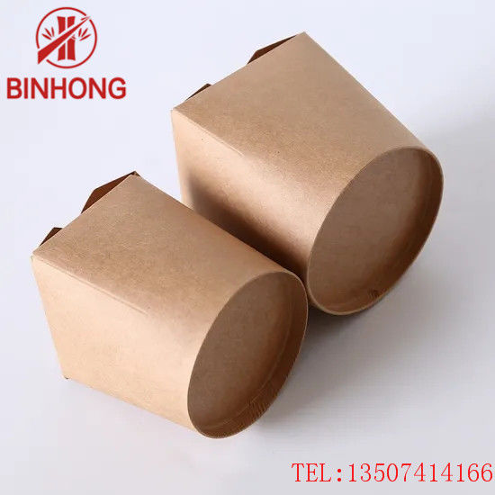Hộp giấy tái chế xếp chồng 45oz Kraft Takeaway