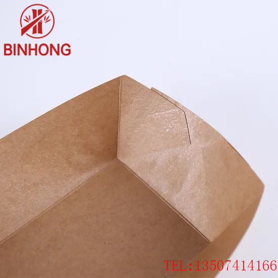 Giấy kraft Hộp đựng giấy dùng một lần cho thuyền 125mm