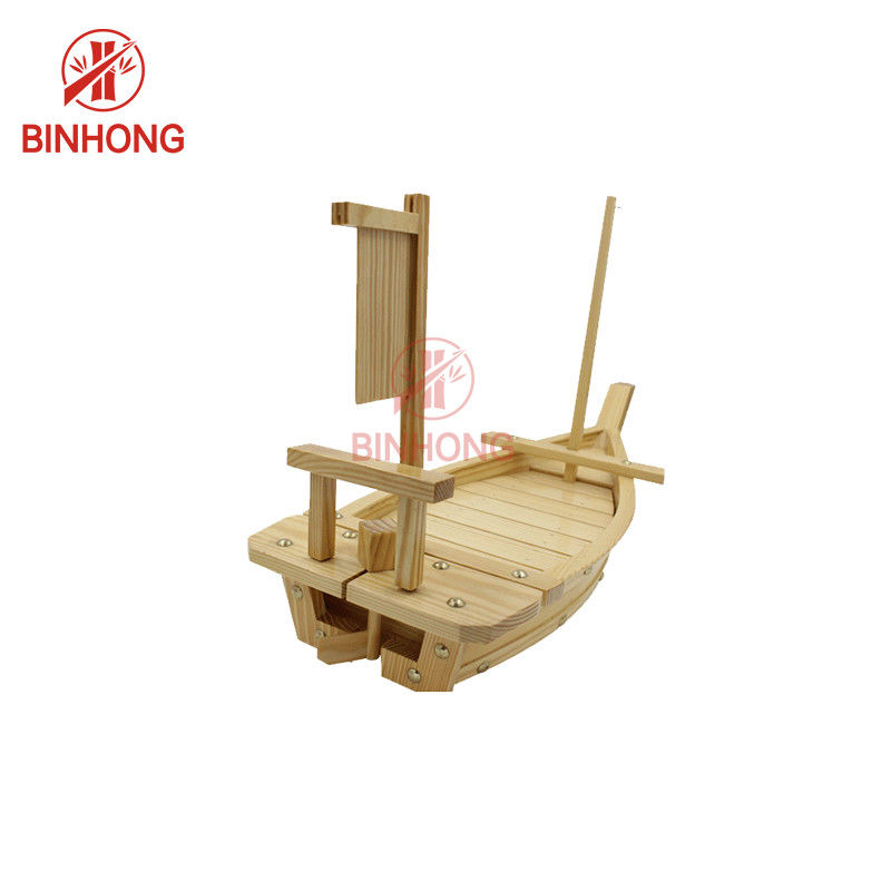 Moso Bamboo Màu tự nhiên Bát thuyền gỗ 15 ''