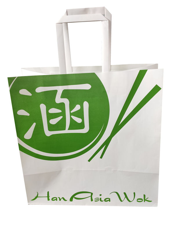 Túi giấy Kraft đáy phẳng 27cm dùng một lần