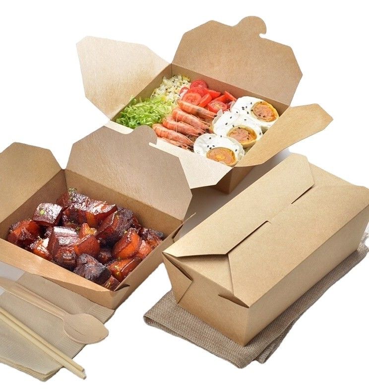 Giấy in có thể phân hủy sinh học Hộp mang đi dùng một lần 55oz