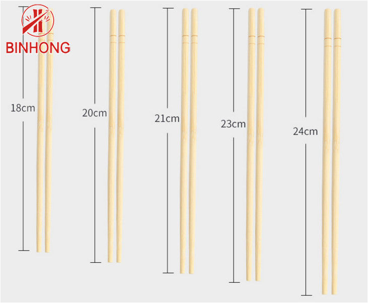 Màu thiên nhiên tròn Đũa tre dùng một lần 18cm
