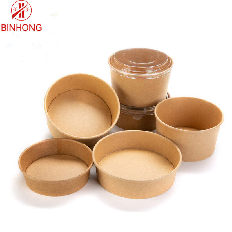 100% thân thiện với môi trường Take Away Hộp đựng giấy dùng một lần 1000ml