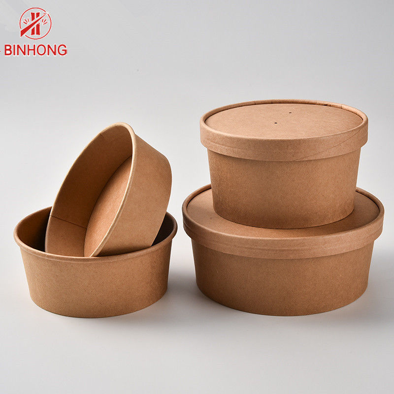 In logo phân hủy sinh học Hộp đựng giấy dùng một lần 12oz