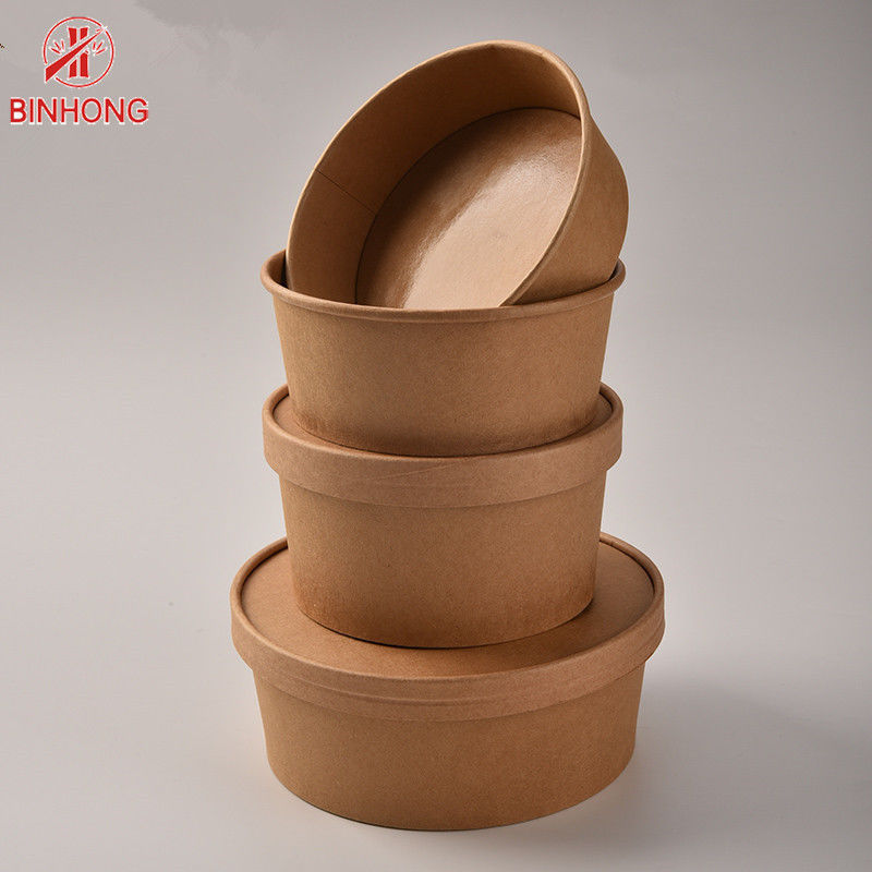 In logo phân hủy sinh học Hộp đựng giấy dùng một lần 12oz