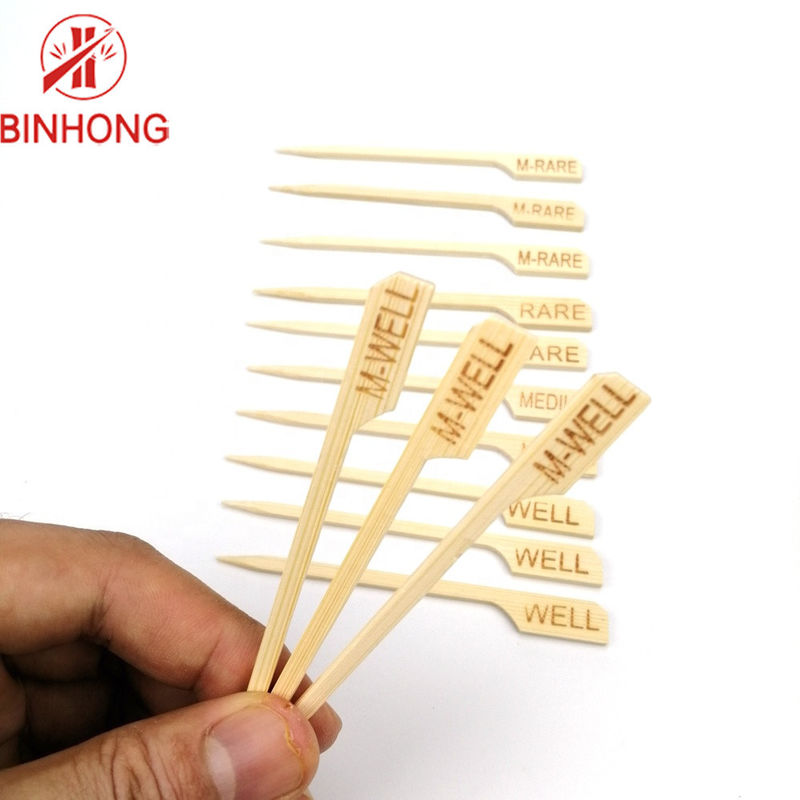 Đầu nhọn có bề mặt phẳng 8cm Gậy tre BBQ