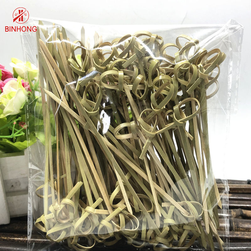 Logo tùy chỉnh dùng một lần Xiên nút tre 2,5mm