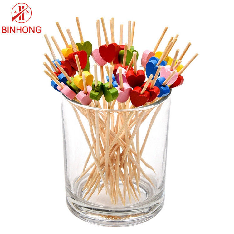 Bông hoa đầy màu sắc dùng một lần tăm xỉa răng 12CM