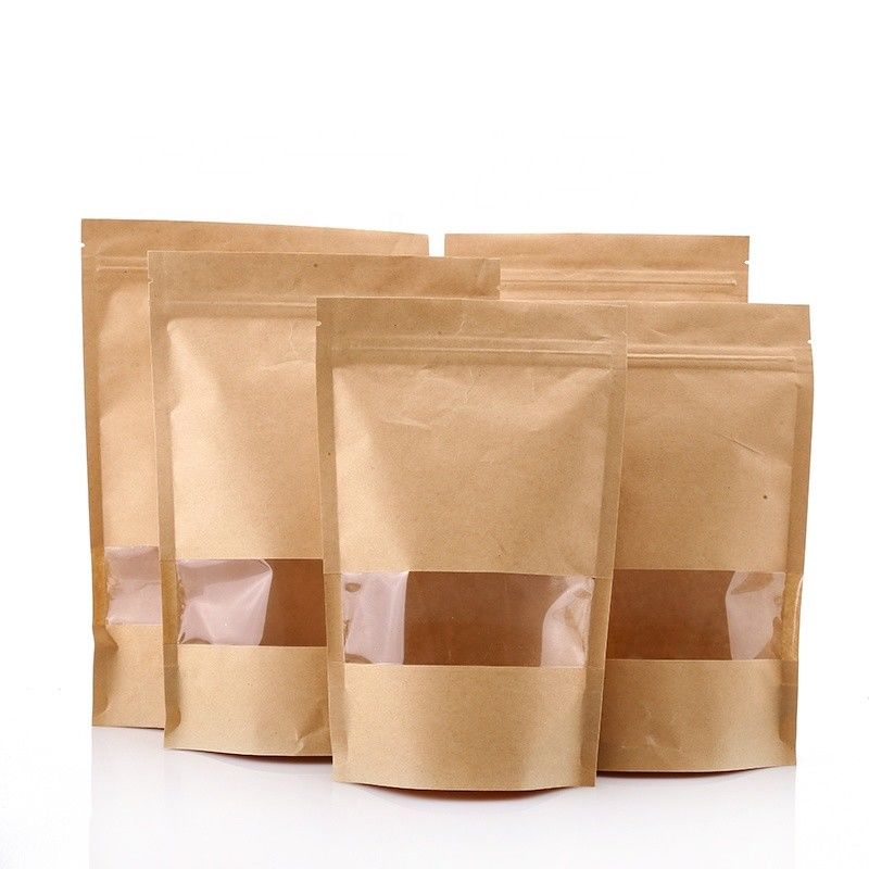 Túi giấy Kraft có khóa Zip Lock ISO9001