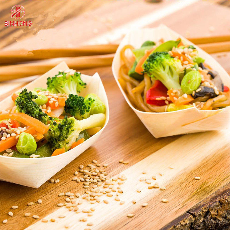 Thuyền gỗ Sushi 3,5 inch dùng một lần