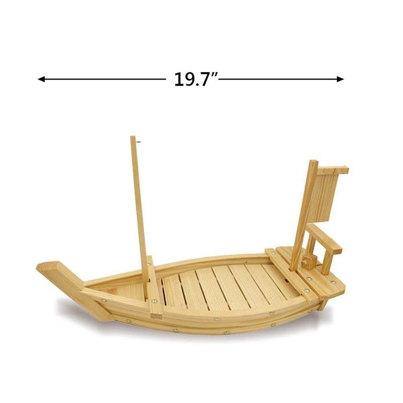 Màu sắc thiên nhiên tùy chỉnh Khay thuyền Sushi 80CM