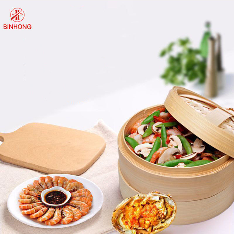 Rổ hấp tre hai tầng 16cm thân thiện với môi trường