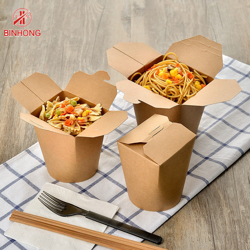 Bao bì thực phẩm tùy chỉnh Hộp đựng giấy dùng một lần bóng