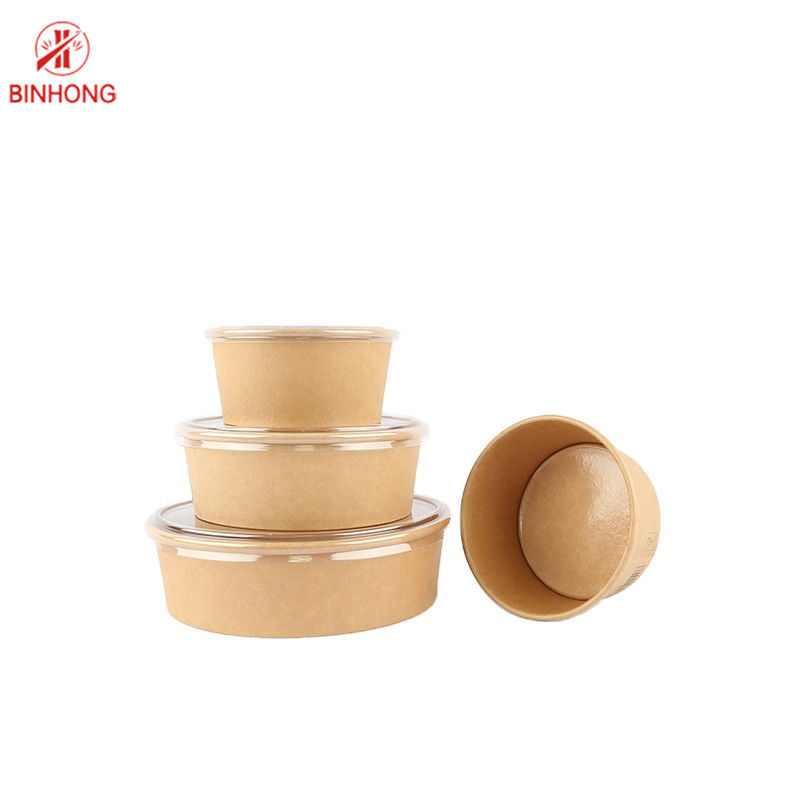 Hộp giấy thực phẩm mang đi một bức tường có thể phân hủy sinh học 1200ml
