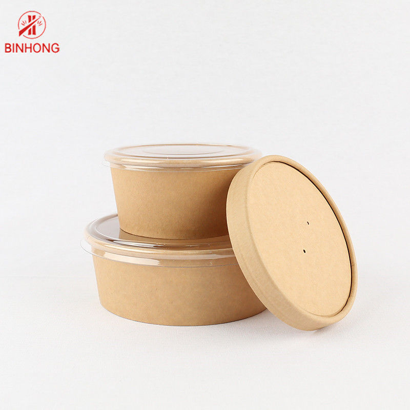 Hộp giấy thực phẩm mang đi một bức tường có thể phân hủy sinh học 1200ml
