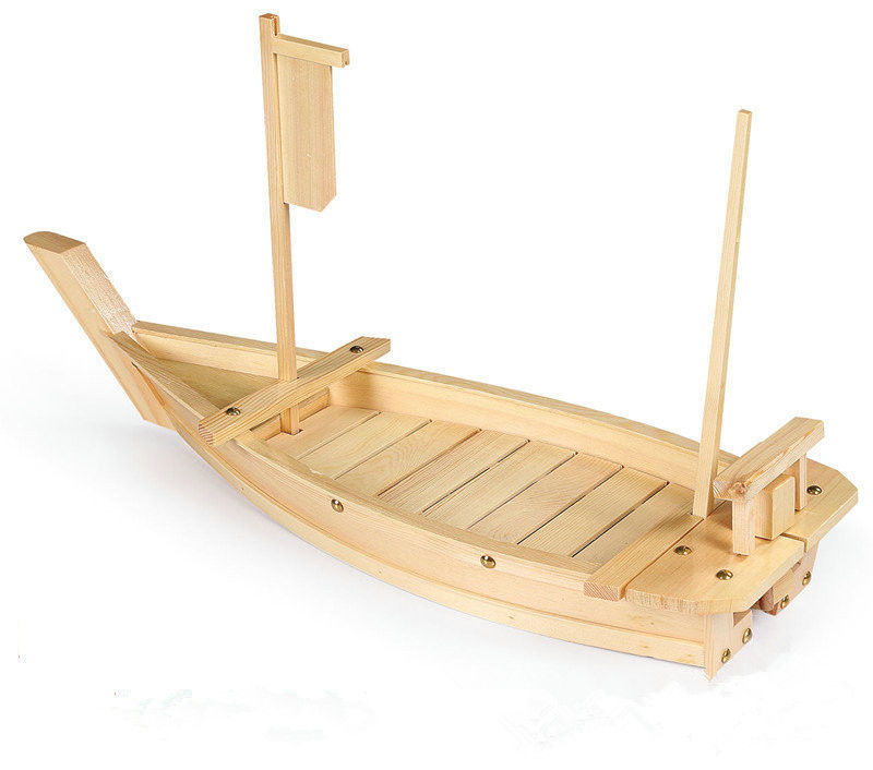 Màu sắc thiên nhiên tùy chỉnh Khay thuyền Sushi 80CM
